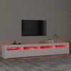 Vidaxl TV Cabinet with LED Lighting, White, 240X35X40 Cm