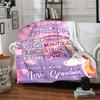 Granddaughter'S Special Birthday Cozy Blanket Comfortable ure for Sofa Couch Office Bed Picnics Four Seasons Multipurpose Modern Ideal Day Y34
