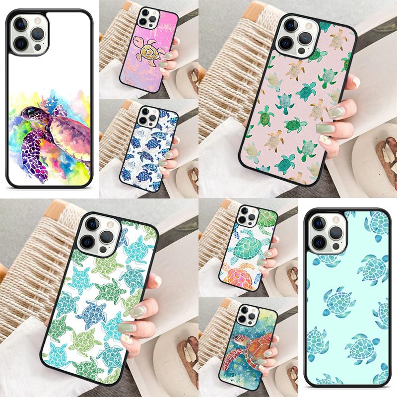 Sea Turtle Phone Case For iPhone 17 Air 16 15 14 11 12 13 Pro MAX Plus Coque Cover Shell