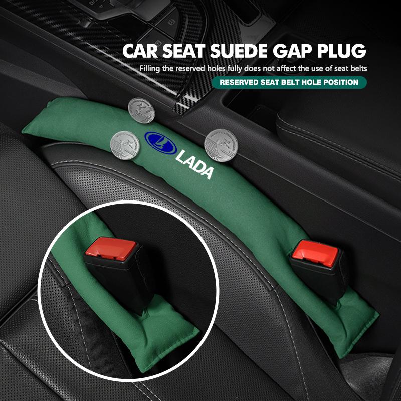 AIVAFW1 For Lada Universal Car Seat Gap Stopper Soft Fur Auto Seat Gap Filling Pad Niva Vesta 4X4 Samara Kalina Largus Priora Granta