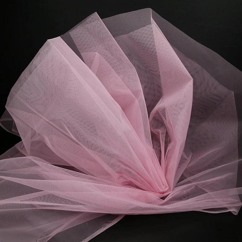 100x160cm Hard Tulle Mesh Fabric for DIY Wedding Dress Skirt Yarn Cloth Decoration Fabric by Per Meter Polyester Stiff Mesh
