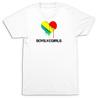 Jungs Mögen Mädchen Herz Logo T-Shirt: Sauberes Weißes Pop Rock Band T-Shirt - Weiche Baumwolle, Lässige Konzertkleidung