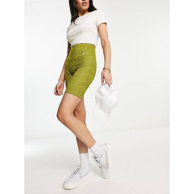 

Зеленые шорты с высокой посадкой Nike Training One 7 дюймов