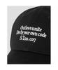 8SECONDS 3-Line Typo Ball Cap Black