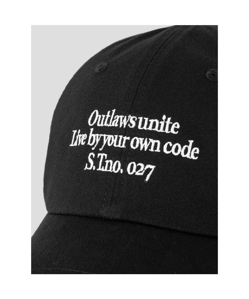 8SECONDS 3-Line Typo Ball Cap Black