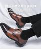 Large size 22 Spring and Autumn business dress leather shoes size British casual pointed groom best man shoes