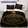 Paris Saint Pattern Bedding Uilt Set Uilt Cover Pillowcase Home Decoration Birthday Gift (1 * Duvet Cover + 2 * Pillowcase  Without Core)75