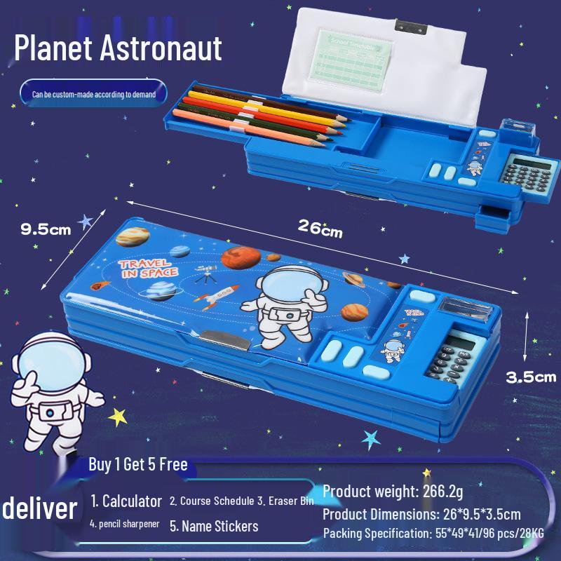 Multi-functional Cartoon Pencil Case - Large Capacity Stationery Organizer