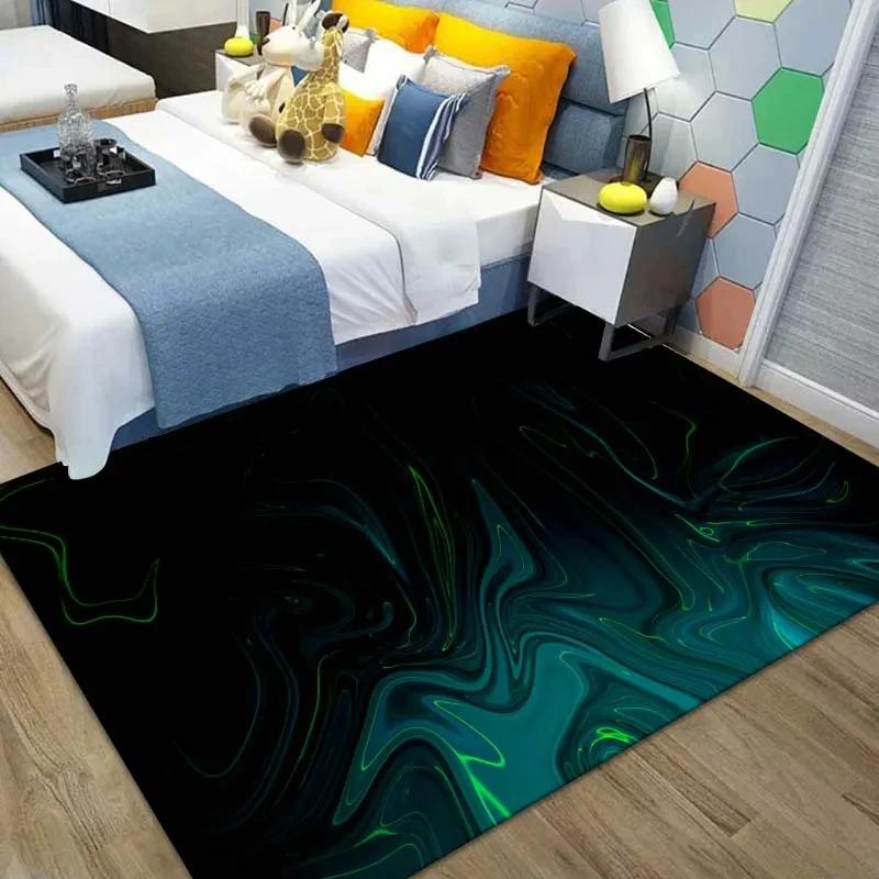 3D Streamline Pattern Carpet for Bedroom Area Rugs in The Living Room Home Decor Floor Mat Bedroom Carpet Decor DoorMat Play Mat