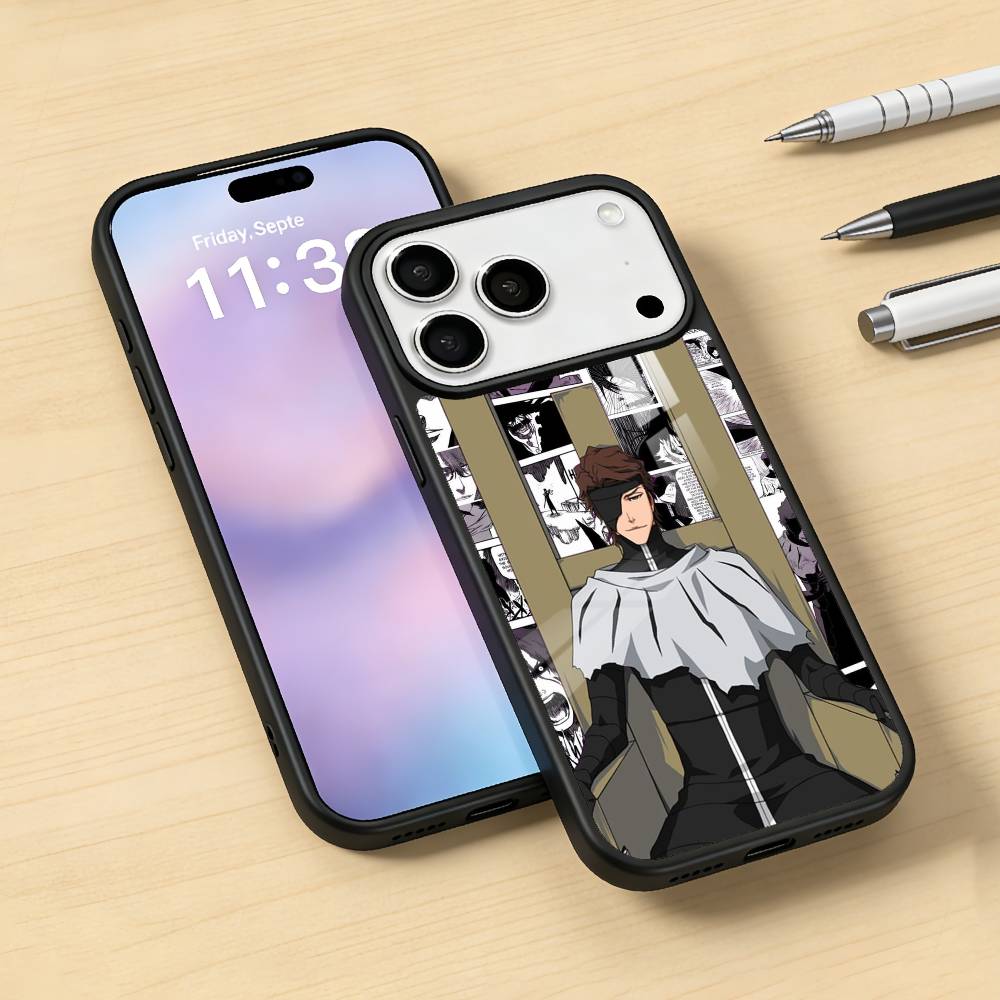 Anime S-Sosuke Aizen Phone Case For iPhone17,16,15,14,13,12,Pro,Max,Magnetic For Magsafe Wireless Charging