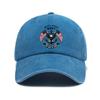 Versatile retro American printed washed old soft top sunshade baseball cap Unisex baseball cap