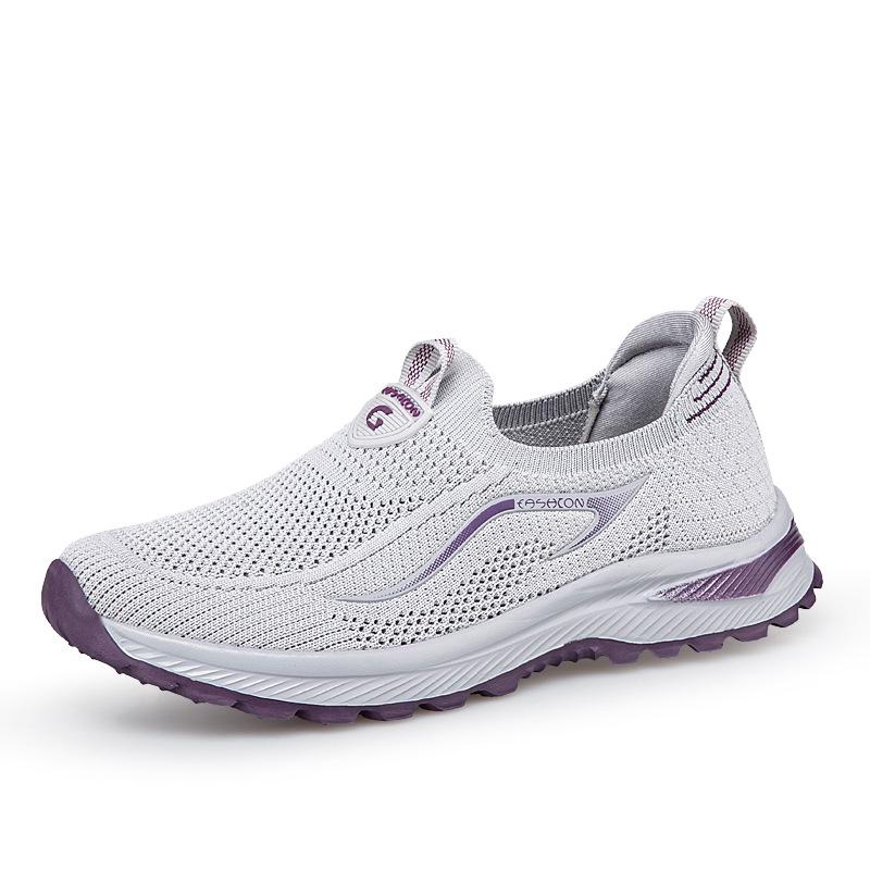 Mom's Spring/Summer 2025 Soft Sole Walking Shoes - Slip-On Comfort for Middle-Aged & Elderly Women