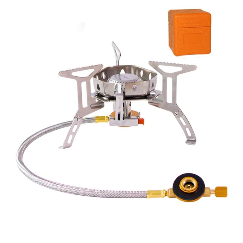 

Rapid Boiling 3500W Camping Gas Burners Folding Metal Construction for Backpacking Picnics and Wilderness Expeditions
