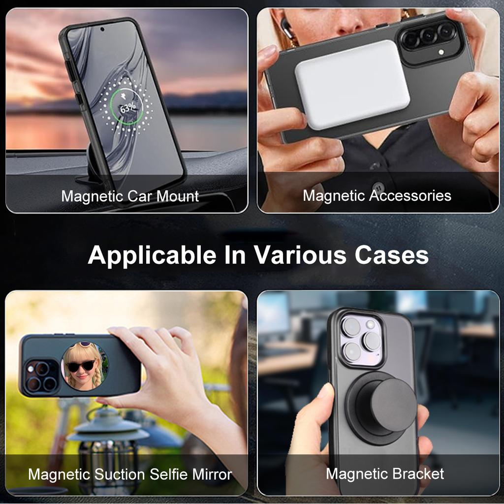 IMAK For Oppo Reno14 Pro 5G (Global) Case Compatible with MagSafe PC+TPU Protective Phone Back Cover
