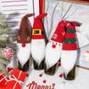 Knitted Christmas Wine Bottle Bag Cover Cartoon Christmas Gift Bags  Navidad Presents