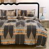 3pcs Polyester Printed Floral Soft Skin-Friendly Quilt Cover Three-Piece Set (One Quilt Cover Plus Two Pillowcases) Suitable