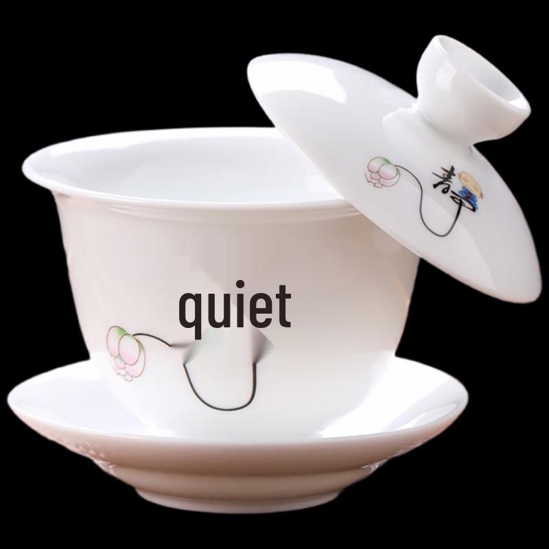 

Shangqi Zen Style Rotatable White Porcelain Gaiwan Set