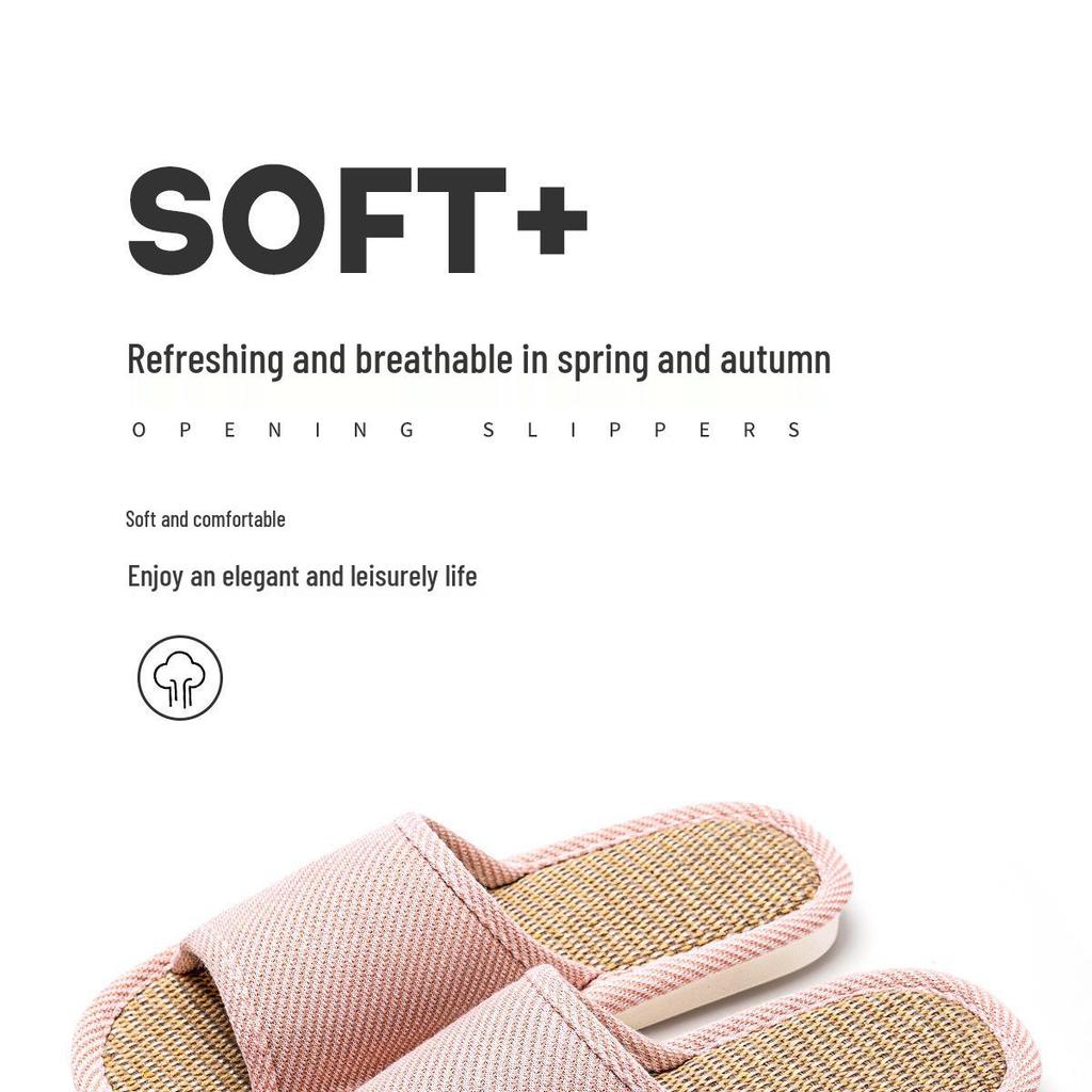 Men's Luxury Breathable Linen Slippers - 2025 Summer Non-Slip Casual Style