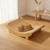 Cat Scratching Bed with Wooden Frame Wear-Resistant Lounge