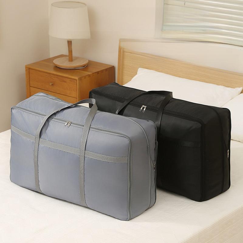 Tragbare Kleider- und Deckenaufbewahrungstasche, große Kapazität, Daunenjacken-Organizer-Tasche mit Reißverschluss, Schrank-Organizer, Platzsparend