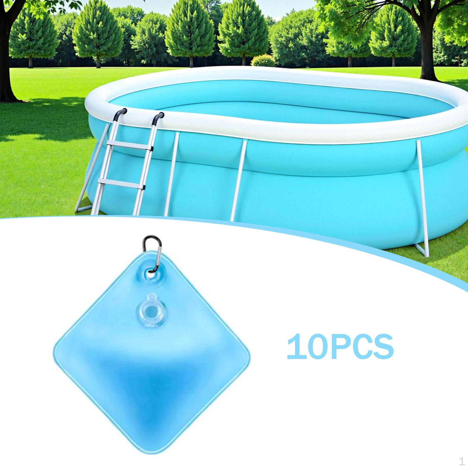 

10Pcs Pool Cover Weights with Hooks Pools Tarp Heavy Duty Swimming Bag for Tub