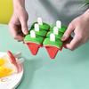 4 Stück Wassermelonen-Form Eiswürfelform, Eis am Stiel-Hersteller mit Deckel, DIY Hausgemachtes Eiscreme-Werkzeug, Auslaufsicheres Design für Gefrorene Leckereien