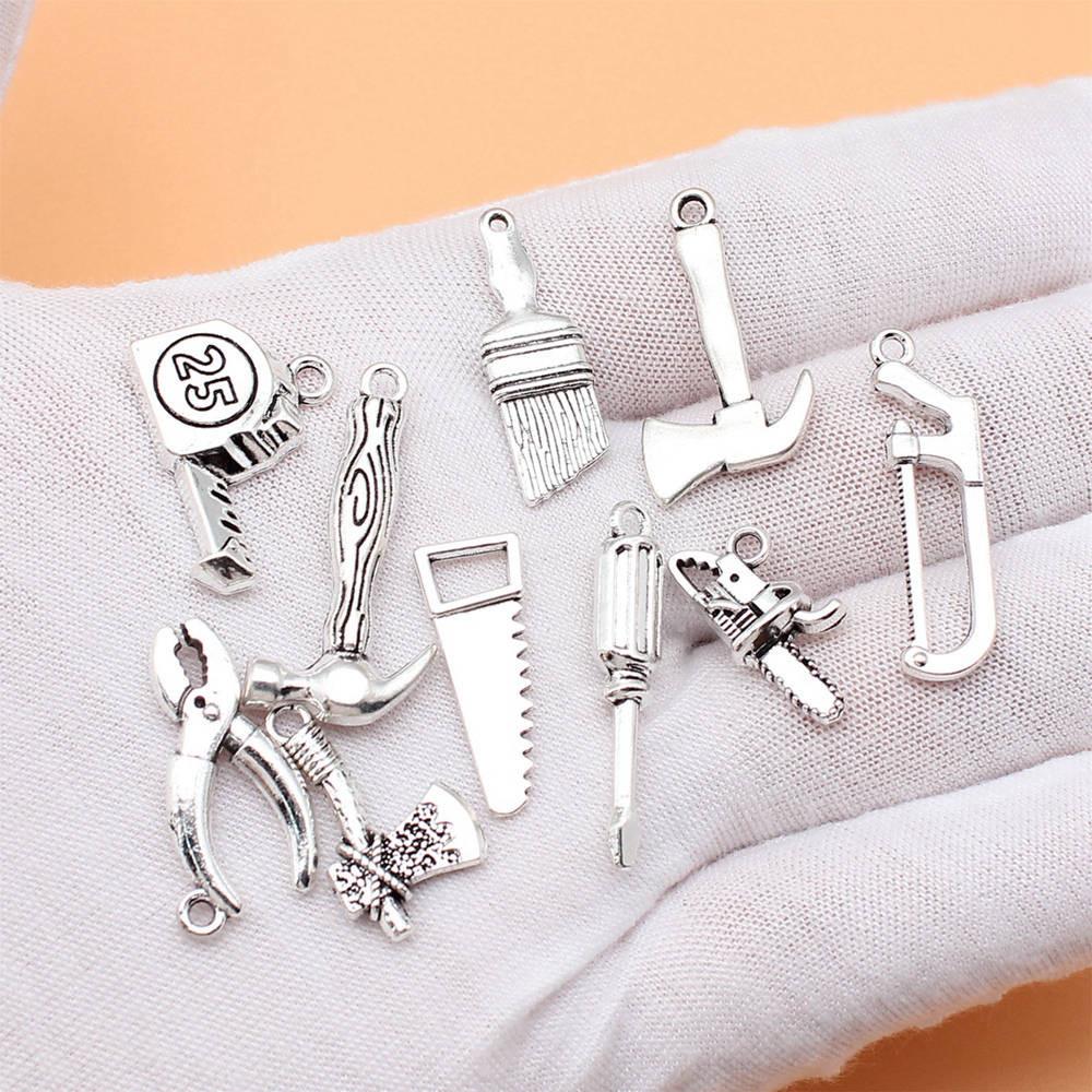 Schlüsselanhänger Werkzeug Gemischtes Set Anhänger Charms Paar Schmuck Ungewöhnliche Herstellung