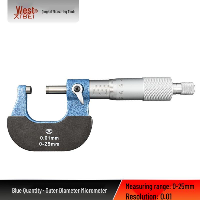 Qinghai Qingliang High-Precision Industrial Micrometer, 0-100mm Range