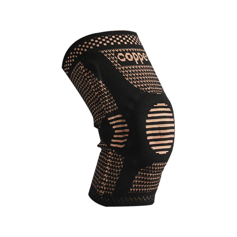 Copper-Infused Silicone Knee Pads for Cycling, Mountaineering, and Basketball