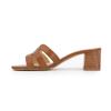Livia Leather Mules with 5cm Heels for Women LES TROPEZIENNES PAR M.BELARBI