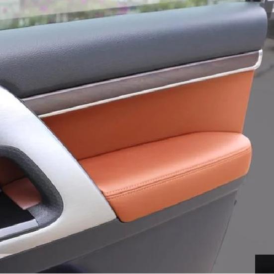 Microfiber Door Panel Armrest Leather Protective Cover For Toyota Land Cruiser 200 2008 2009 2010 2011 2012 - car interior