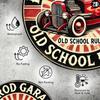 Premium Vintage Hot Rod Garage Metal Sign Round Mechanic On Duty Custom Festival Decor