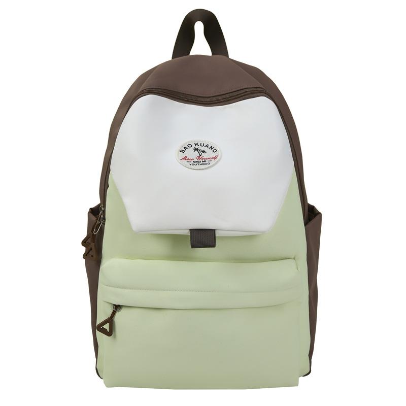 Niche Lightweight Casual Simple Fashionable Contrasting Versatile Schoolbag Junior High School College Backpack
