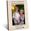 Grandma Memorial 4x6 Picture Frame, Sympathy Bereavement Gifts for Loss of Grandmother Photo Frame, I Have a Guardian Angel In Heaven I Call Her