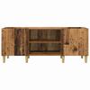 Vinyl Record Cabinet Reclaimed Wood Look 121 x 38 x 48 cm Engineered Wood