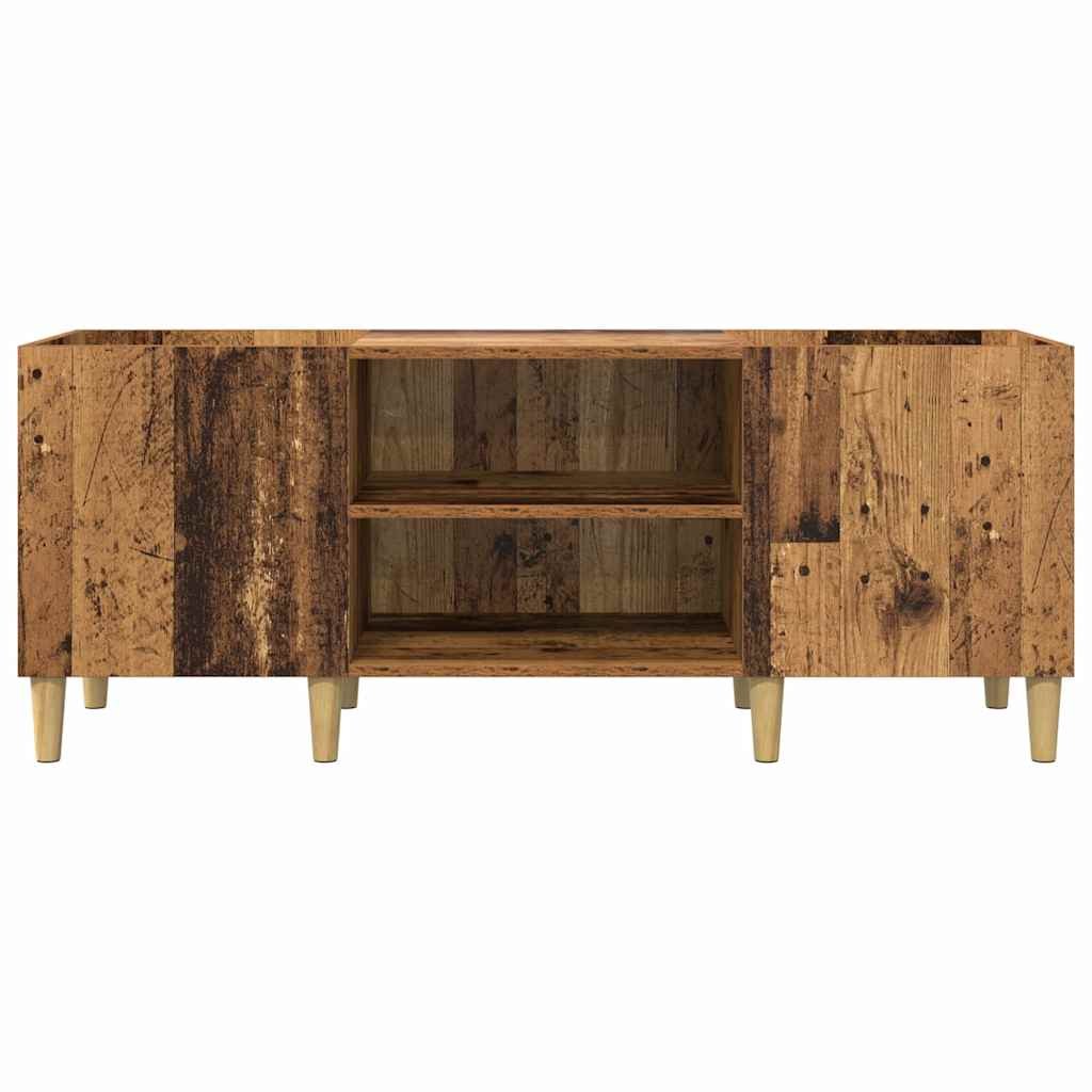 Vinyl Record Cabinet Reclaimed Wood Look 121 x 38 x 48 cm Engineered Wood