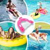 Inflatable Pool Float with Cup Holders Pool Floaties Floating Pool Chair for Adults Swimming Pool Party Summer Water Fun