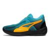 Puma Rise Nitro Dominayton Στρογγυλή Μύτη Δέσιμο με Κορδόνια Αντιολισθητικά Ανθεκτικά Μποτάκια Μπάσκετ Μέσης Αρδένων Αθλητικό Παπούτσι Μπλε Πράσινο 378489-01