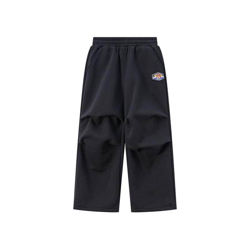 Teenie Weenie Kids  A/W 2025 Unisex Fleece-Lined Wide-Leg Cargo Pants 110cm