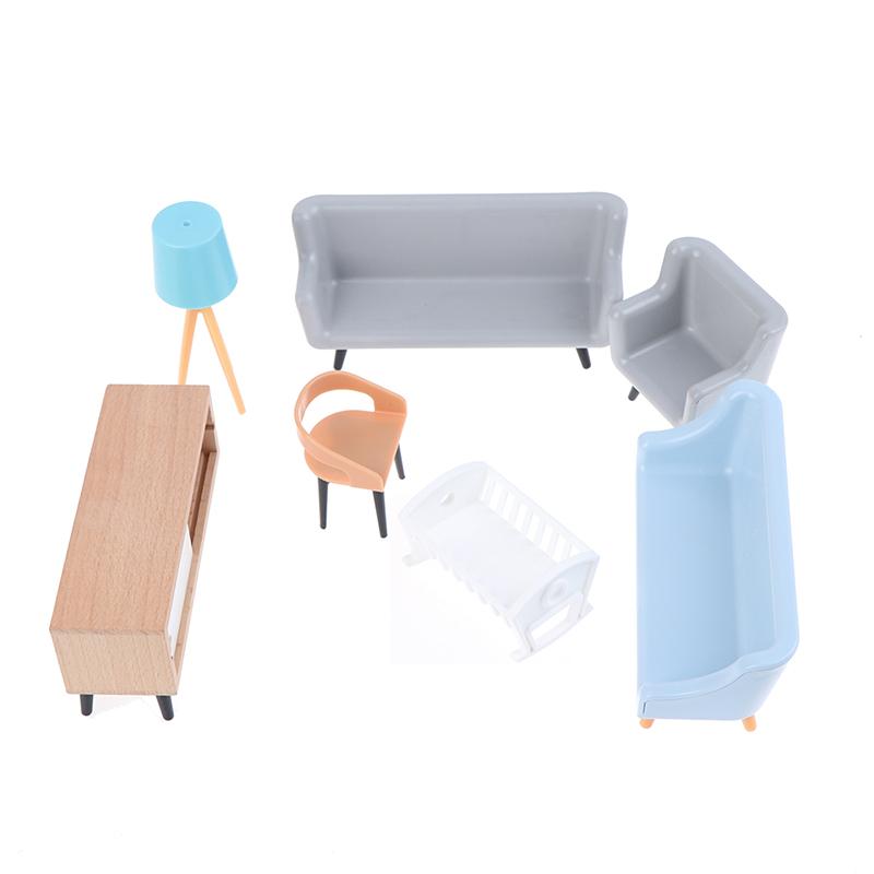 Simulation Tv Counter Lamp Living Room Bedroom Home Appliance Doll House Model