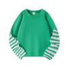Green Kids' St. Patrick's Day Two-Piece Long-Sleeve Shamrock Party Outfit