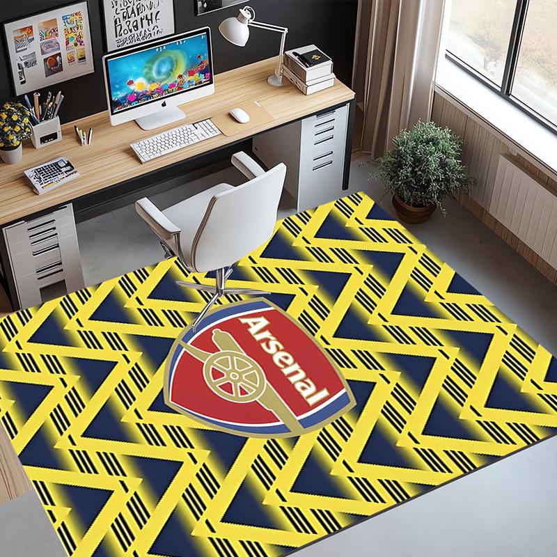 Arsenal F.C Muster Teppich, Innen-/Außenmatte, für Picknick, Spielzimmer, Schlafzimmer, Büro, Wohnzimmer, Heimdeko Teppich, Geburtstagsgeschenk