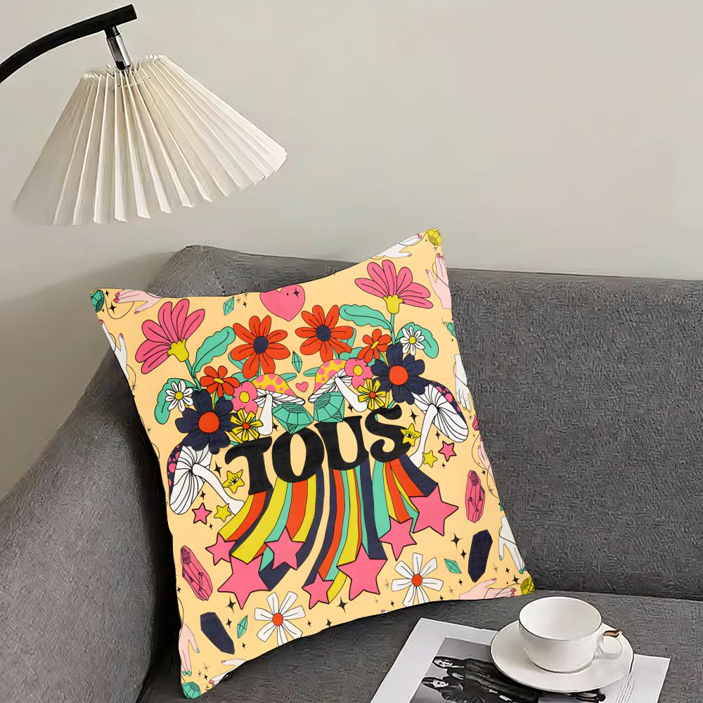 TTous Marken Kissenbezug Ultraweiches Hautfreundliches Gewebe Wolkenartiger Komfort Verdeckter Reißverschluss