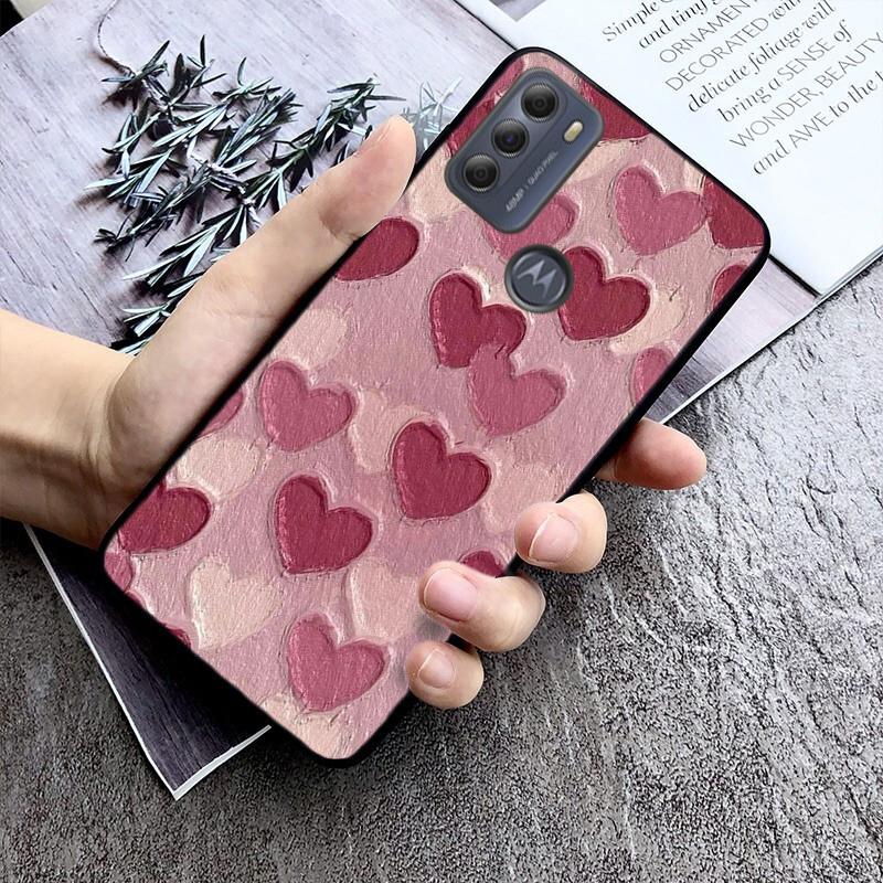 Phone Case For Moto G86 G85 G75 G15 G05 G56 G72 G53 G54 G84 G60 G31 G32 G24 G 5G G Play Love Heart