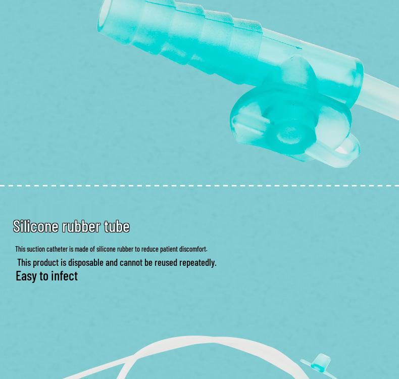 Jiangyang Heimgebrauch Tracheostomie Silikon-Absaugkatheter & Absauger