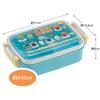 Skater Children's Bento Box, 450ml, with a Soft Dome-Shaped Lid, Single Tier, Made in Japan, Toretans and Hapidanbu, Boys' (RBF3ANAG-A)