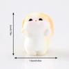 3 Pcs Mini Resin Rabbit Figurine Tiny Cartoon Bunny Sculpture Miniature Animal Fairy Garden Ornament for Moss Landscape DIY Plant Pot Home Decor