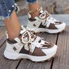2026 Spring/Autumn Women's Fashion Academy Style Dad Shoes - Thick, Breathable & Soft Sole Casual Running Sneakers.