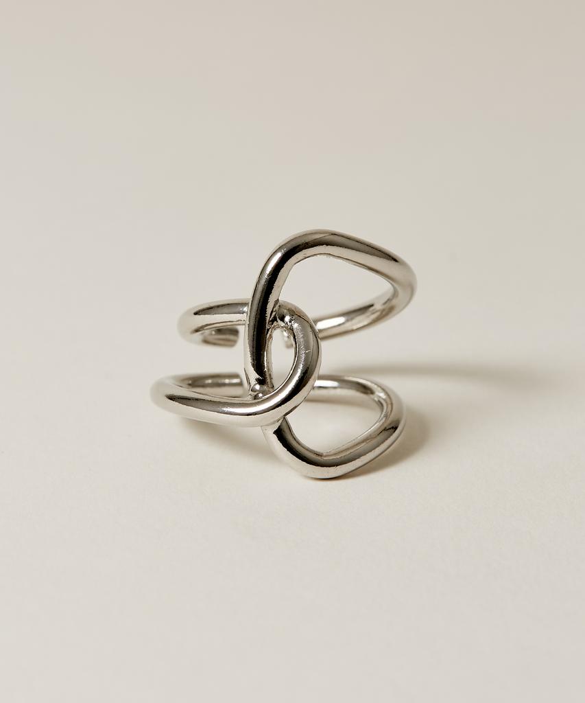 Novice Tokyo Big Cross Ring / Silver