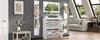 89.5*23*96.5cm Hallway Wardrobe Set 4-Piece with Mirror, 2 Hat Shelves and High Gloss Shoe Cabinet, with 8 Clothes Hooks, White